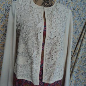 Cut Out Lace Pattern Jacket NWT